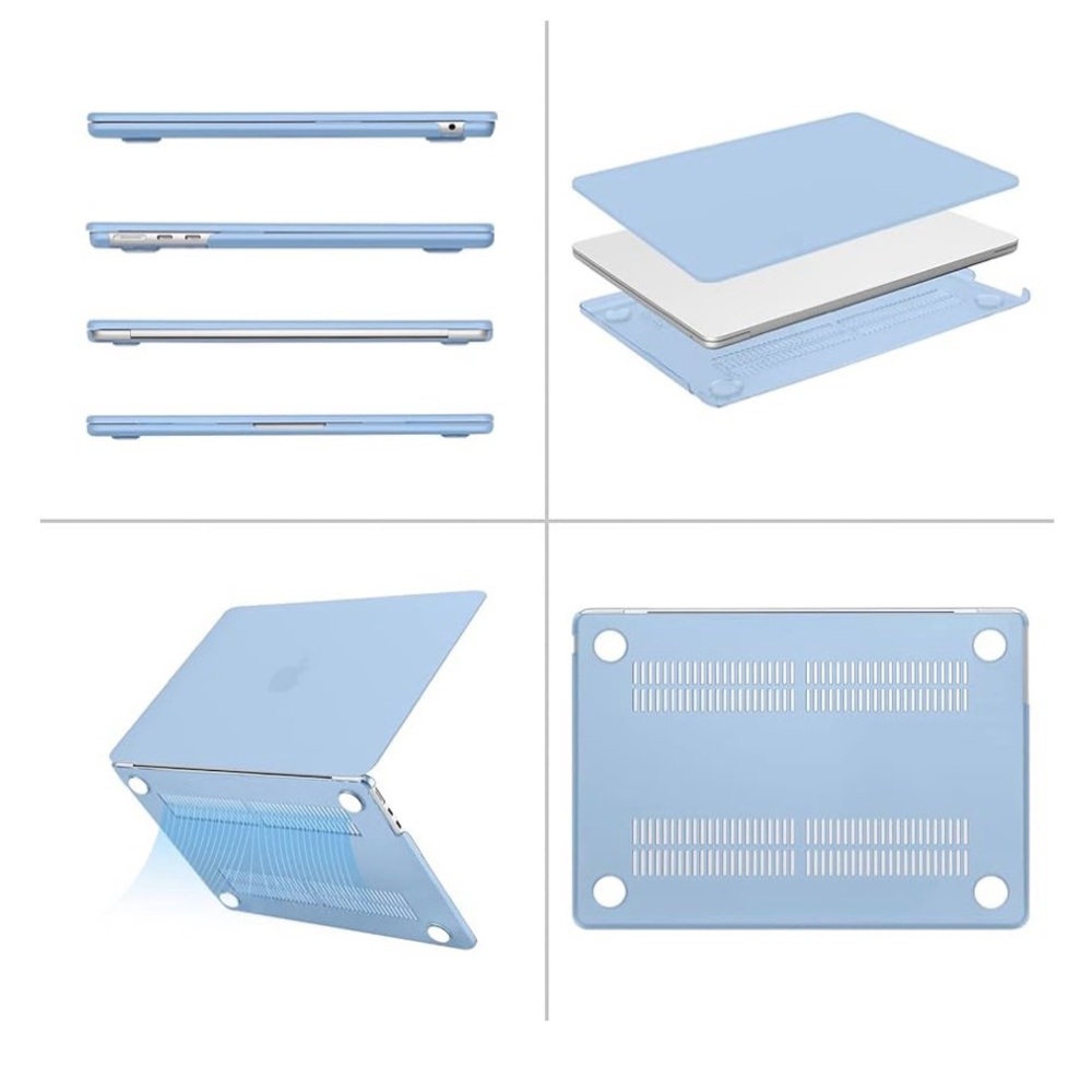 Apple Light Blue MacBook Shell with Matching Keyboard Cover - Picture 3 of 5